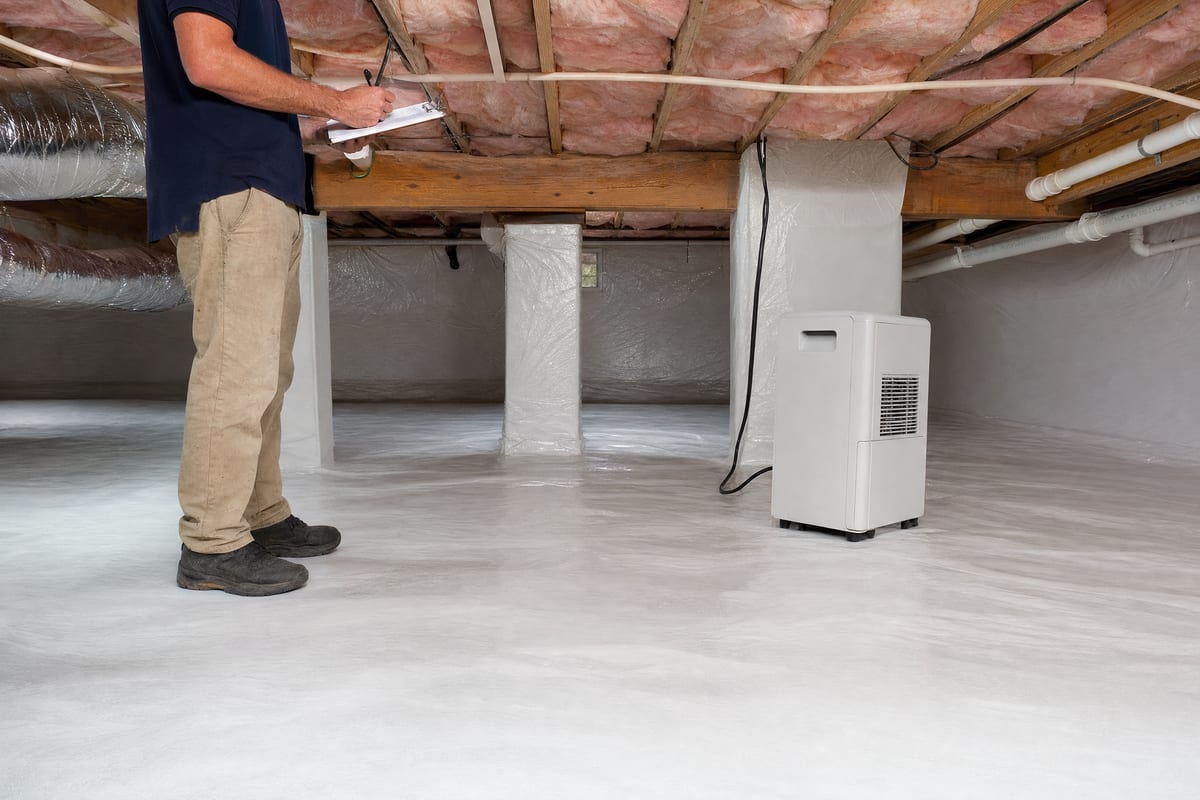 Crawl Space Encapsulation work